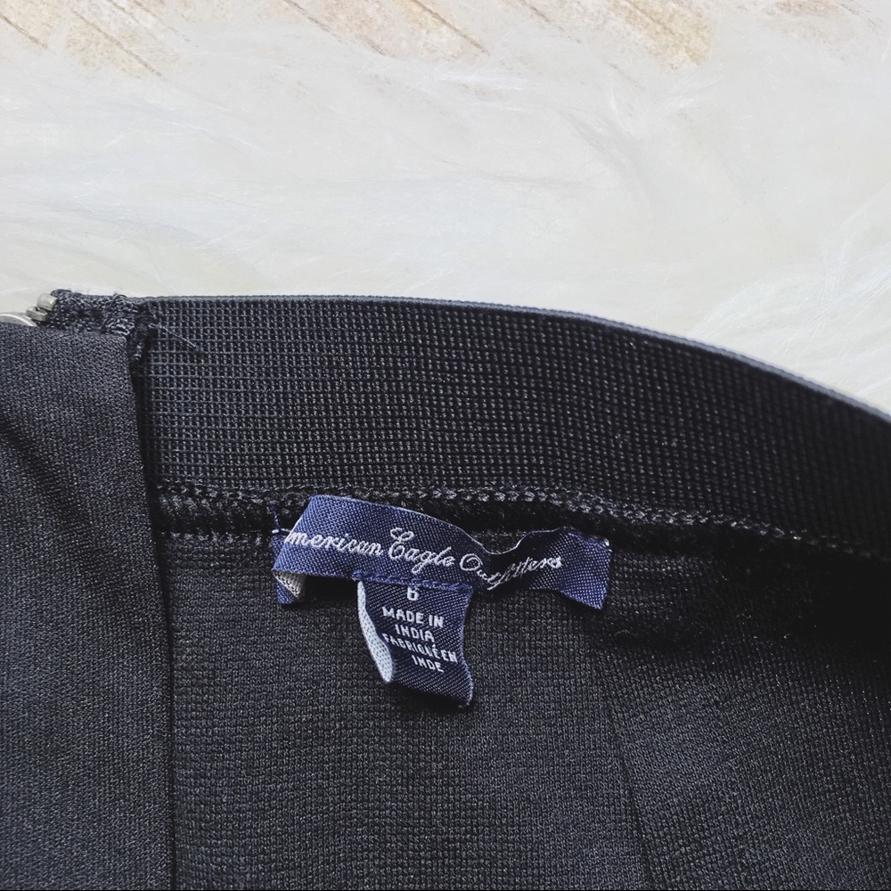 AEO Black Mini Skirt w Lace Overlay - Picture 4 of 5